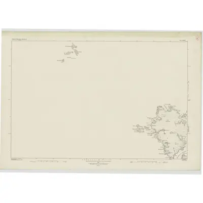 1878 Map of Shetland, Sheet XXXIV, 1881 Print