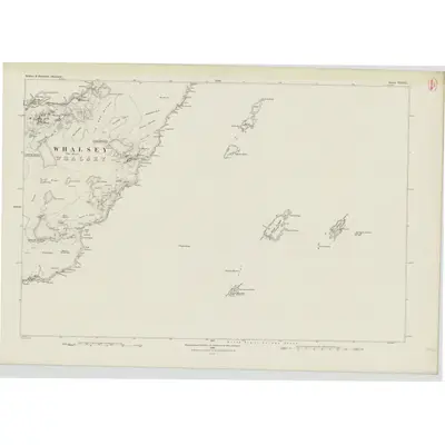 1878 Map of Shetland, Sheet XXXIX, 1882 Print