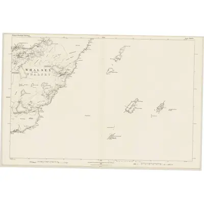 1878 Map of Shetland, Sheet XXXIX, 1882 Print