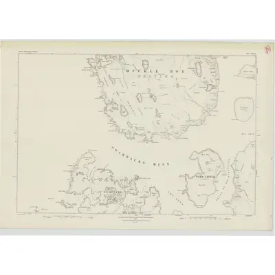 1878 Map of Shetland, Sheet XXXVI, 1881 Print