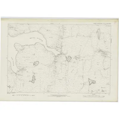 1877 Map of Shetland, Sheet XXXVII, 1880 Print