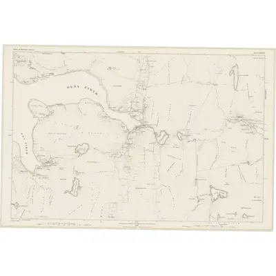 1877 Map of Shetland, Sheet XXXVII, 1880 Print