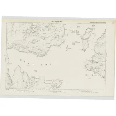 1877 Map of Shetland, Sheet XXXVIII, 1880 Print