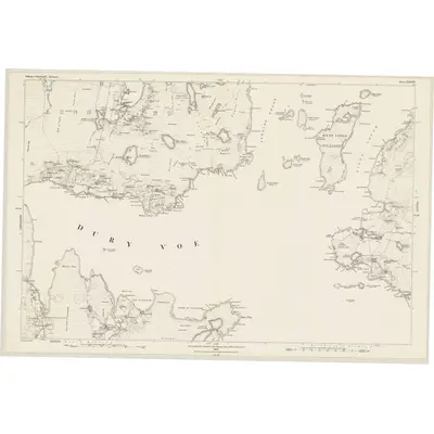 1877 Map of Shetland, Sheet XXXVIII, 1880 Print
