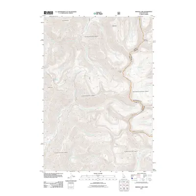 2011 Map of Shewag Lake, 2011 Print