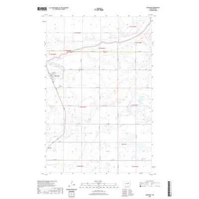 2020 Map of Sheyenne, 2020 Print