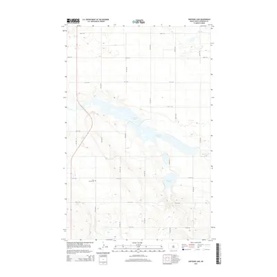 2014 Map of Sheyenne Lake, 2014 Print