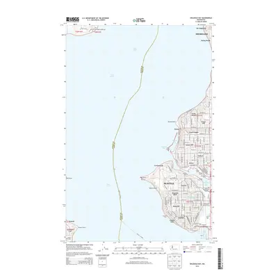 2014 Map of Shilshole Bay, 2014 Print
