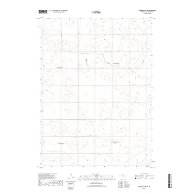 2017 Map of Shimmins Lake NW, 2017 Print