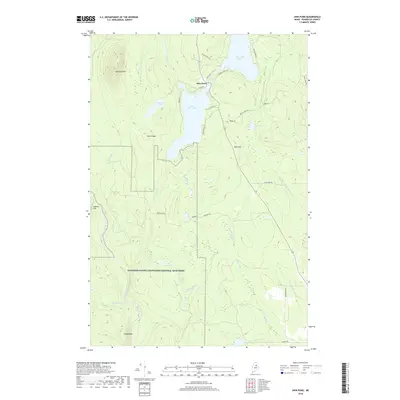 2018 Map of Shin Pond, 2018 Print