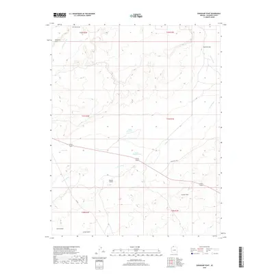 2018 Map of Shinarump Point, 2018 Print