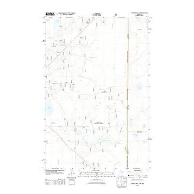 2013 Map of Shingle Mill Lake, 2013 Print