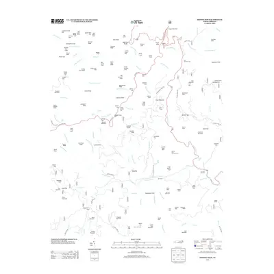 2013 Map of Shining Rock, 2013 Print