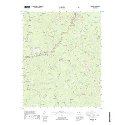 2019 Map of Shining Rock, 2019 Print