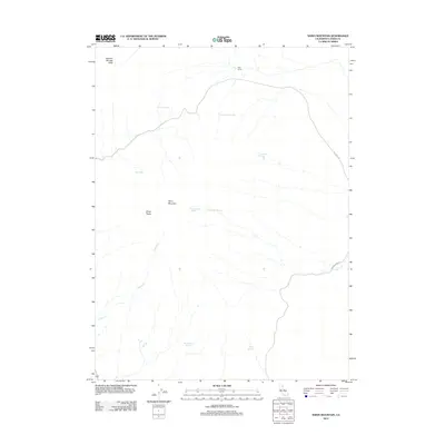 2012 Map of Shinn Mountain, 2012 Print