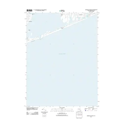 2012 Map of Shinnecock Inlet, 2012 Print