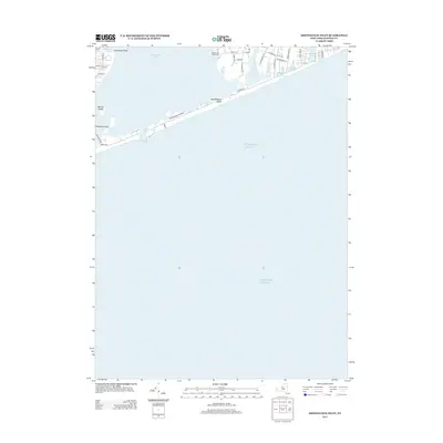 2013 Map of Shinnecock Inlet, 2013 Print