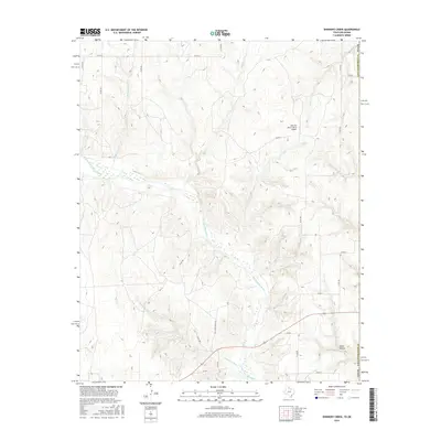 2016 Map of Shinnery Creek, 2016 Print