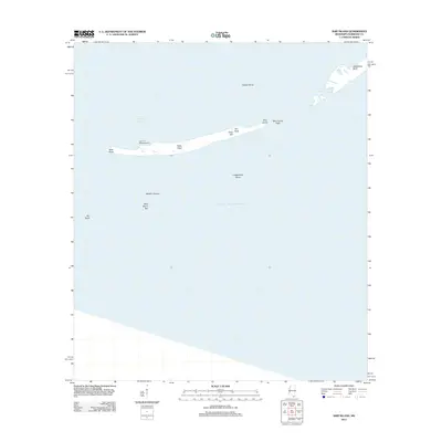 2012 Map of Ship Island, 2012 Print