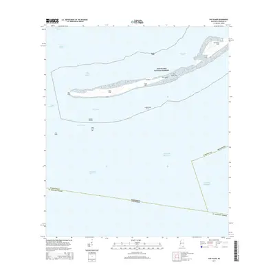 2015 Map of Ship Island, 2015 Print