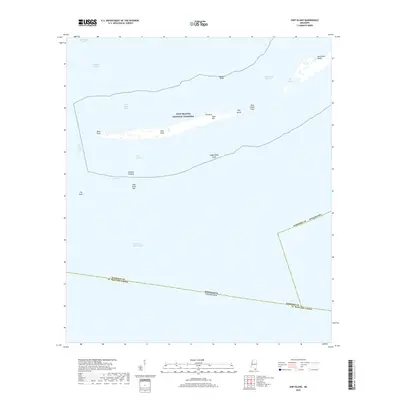 2018 Map of Ship Island, 2018 Print