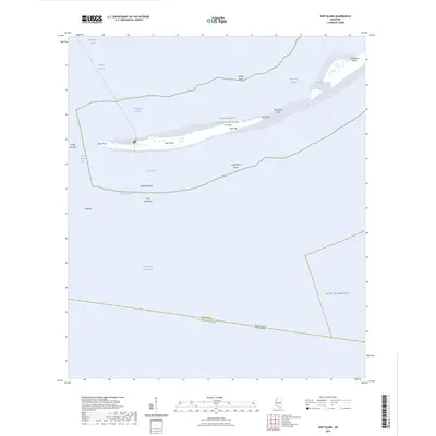 2024 Map of Ship Island, 2024 Print