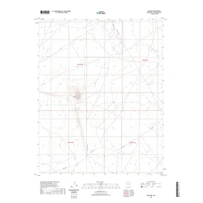 2020 Map of Ship Rock, 2020 Print