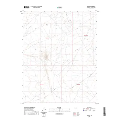 2023 Map of Ship Rock, 2023 Print