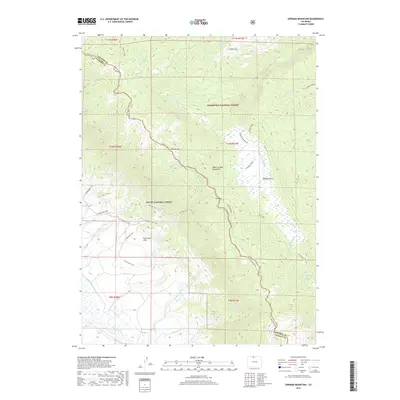 2019 Map of Shipman Mountain, 2019 Print