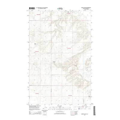 2014 Map of Shippe Canyon, 2014 Print
