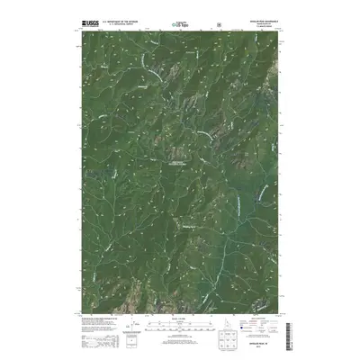 2013 Map of Shissler Peak, 2013 Print