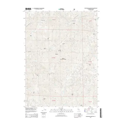 2015 Map of Shoeinhorse Mountain, 2015 Print