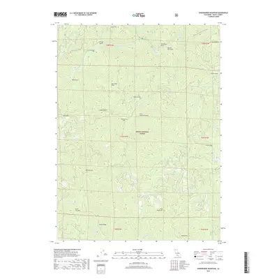 2018 Map of Shoeinhorse Mountain, 2018 Print