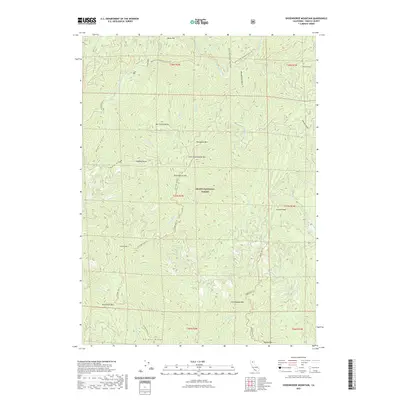 2021 Map of Shoeinhorse Mountain, 2021 Print