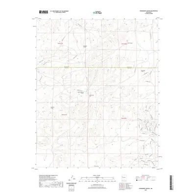 2020 Map of Shoemaker Canyon, 2020 Print