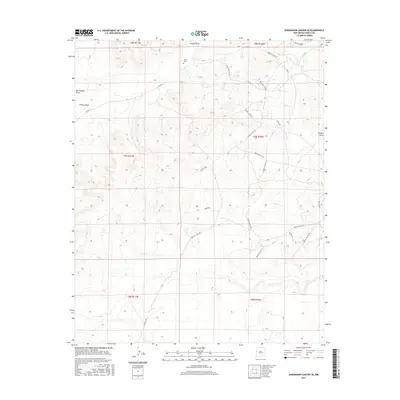 2017 Map of Shoemaker Canyon SE, 2017 Print