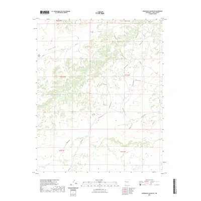 2023 Map of Shoemaker Canyon SE, 2023 Print