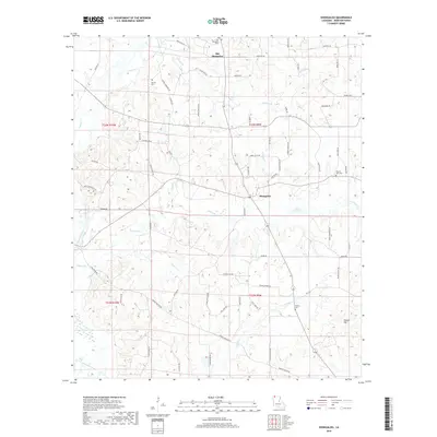2018 Map of Shongaloo, 2018 Print
