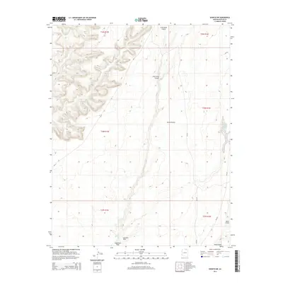2014 Map of Shonto NW, 2014 Print