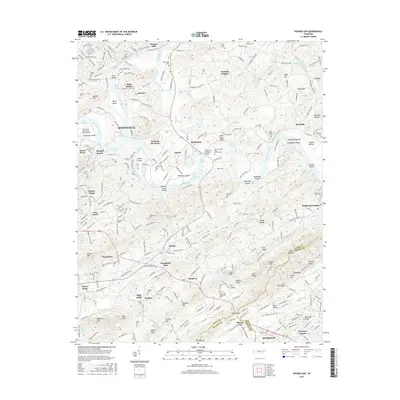 2016 Map of Shooks Gap, 2016 Print