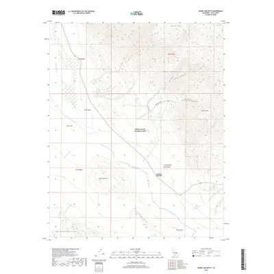 2018 Map of Shore Line Butte, 2018 Print