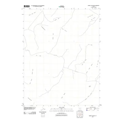 2010 Map of Short Canyon, 2010 Print