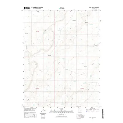 2014 Map of Short Canyon, 2014 Print