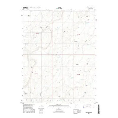 2017 Map of Short Canyon, 2017 Print