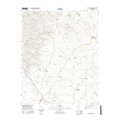 2016 Map of Short Mountain, 2016 Print