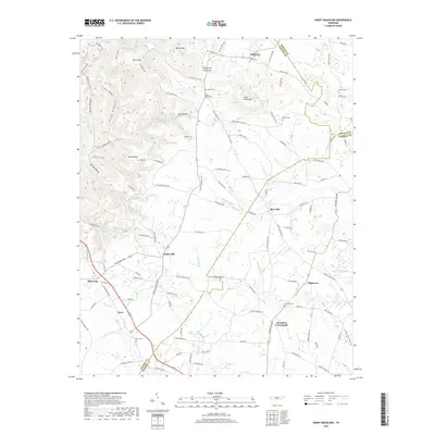 2019 Map of Short Mountain, 2019 Print