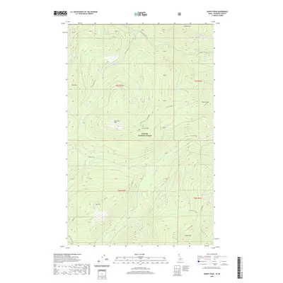 2020 Map of Shorty Peak, 2020 Print