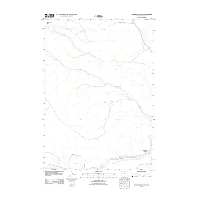 2012 Map of Shoshone Canyon, 2012 Print