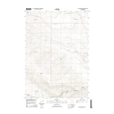 2015 Map of Shoshone Canyon, 2015 Print