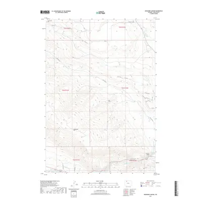 2017 Map of Shoshone Canyon, 2017 Print